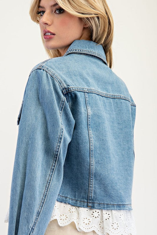 Laced in Love Denim Jacket