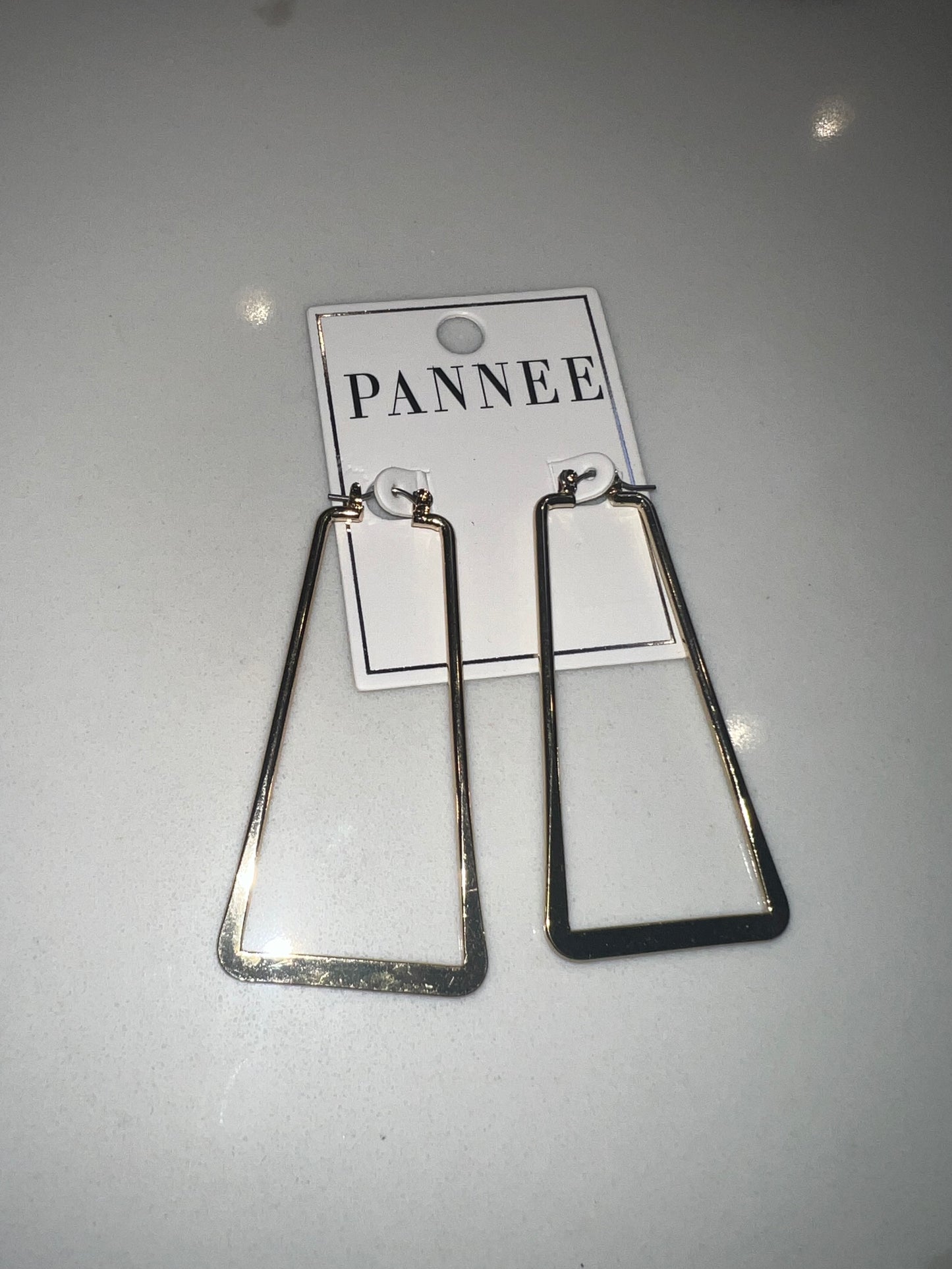 Trapezoid drop earrings