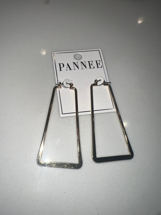 Trapezoid drop earrings